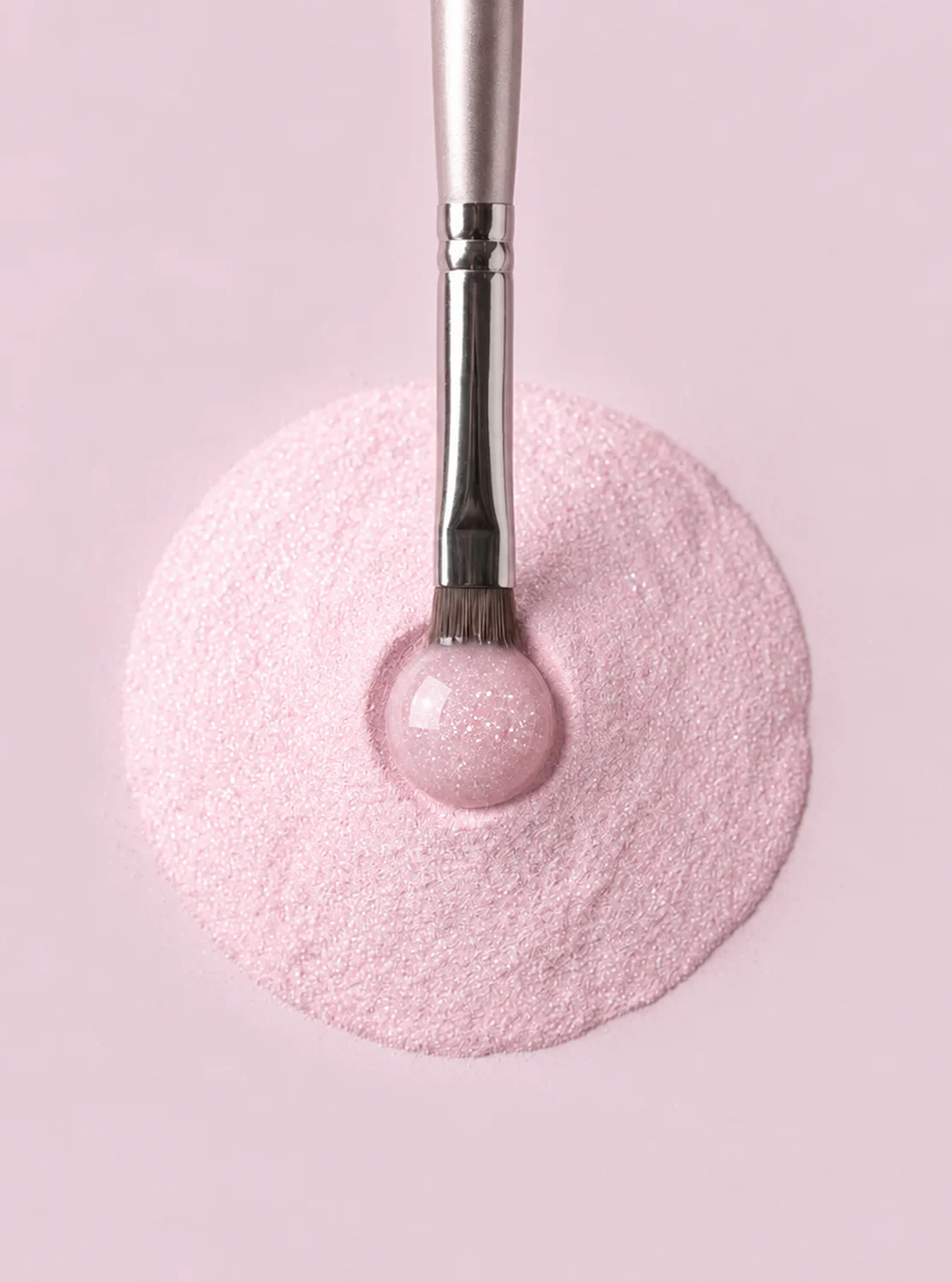 Pastelově růžový třpytivý akrylový prášek Acrylic Powder 002 Gloriosa 3,5 g