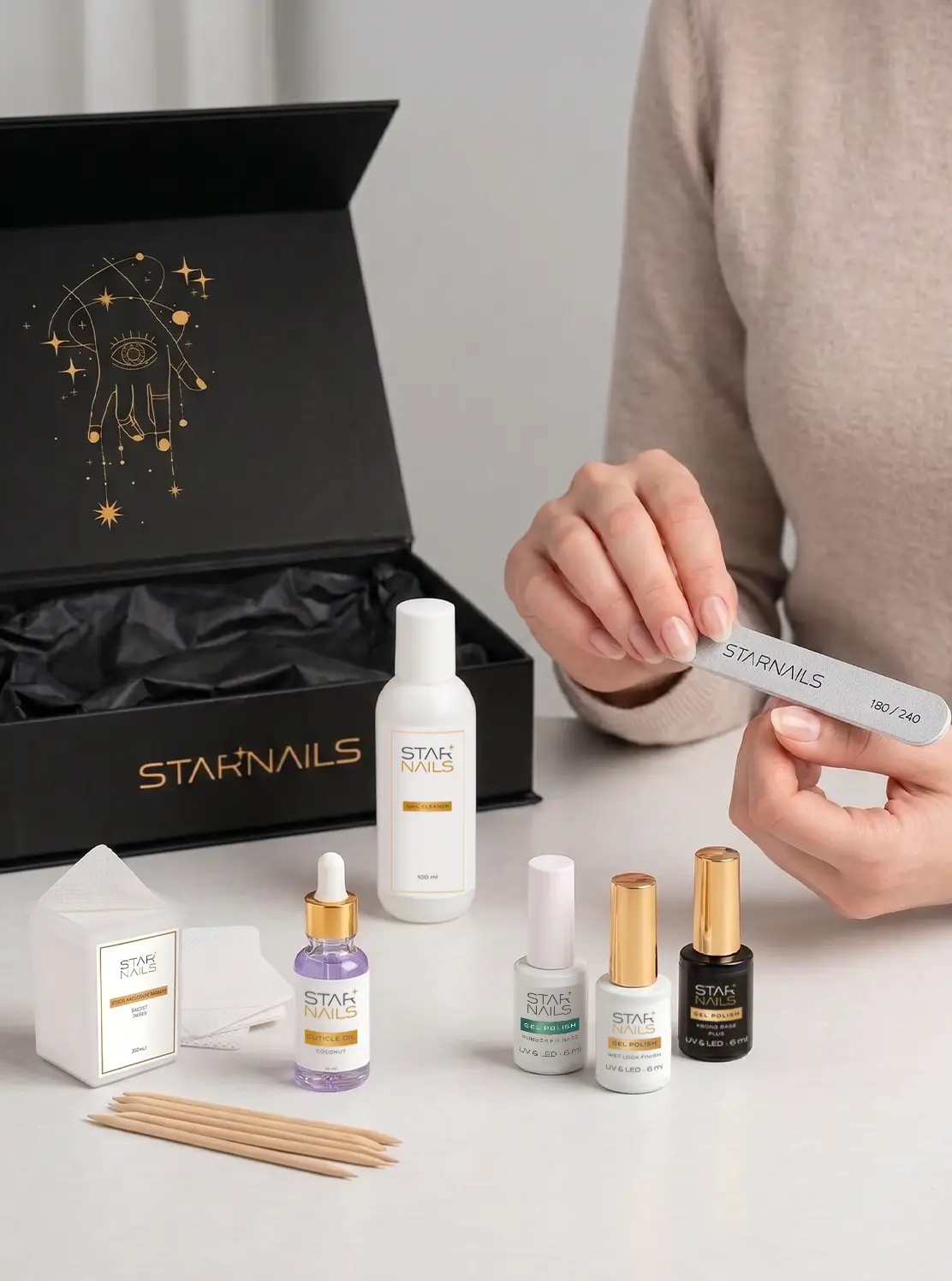 Elite Basic Set startovací sada Starnails pro modeláž nehtů gel lakem