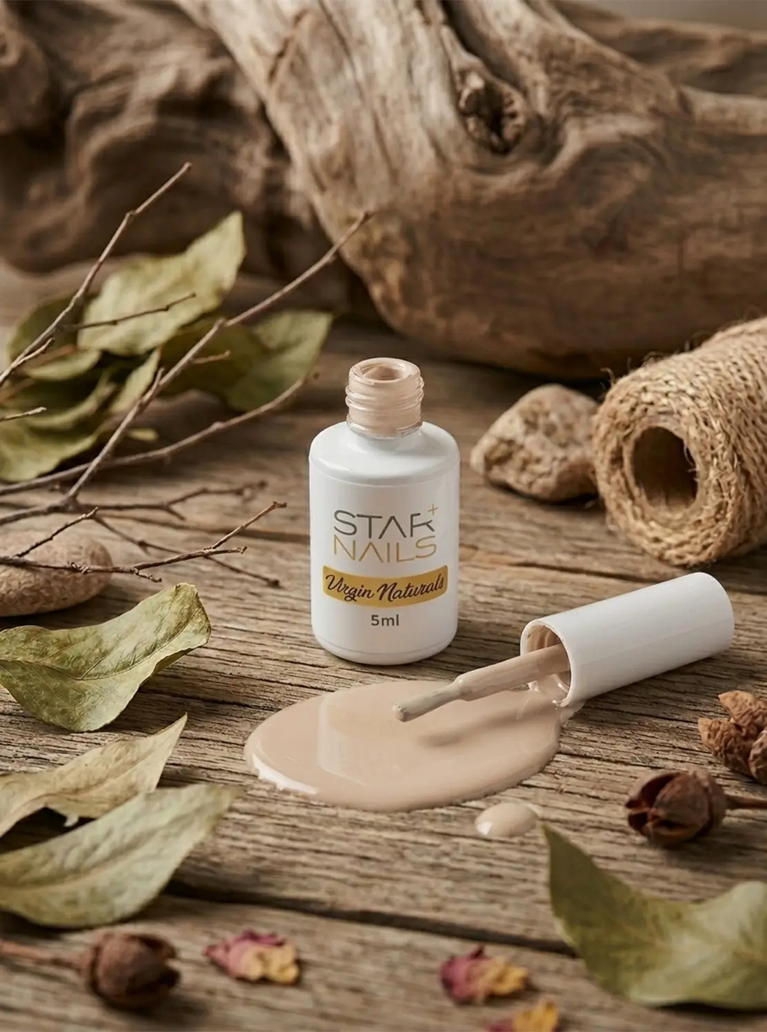 Pastelovo béžový gél lak Gel Polish Virgin Naturals 010 Columbine