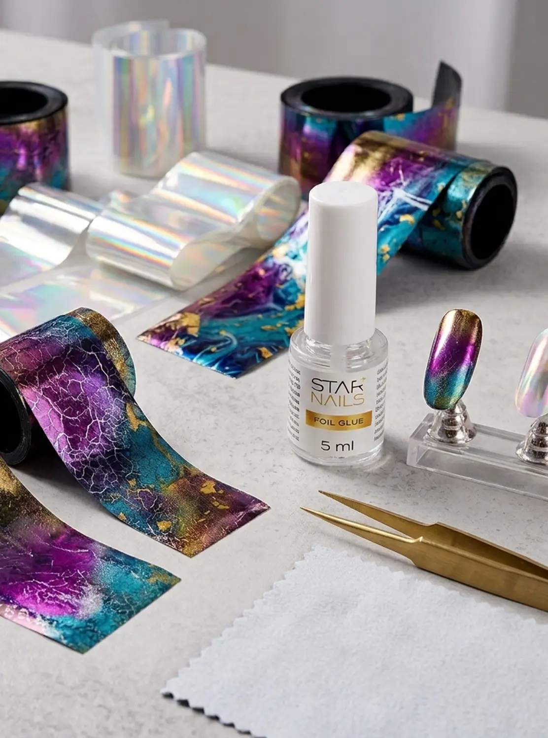 Foil Glue 5 ml lepidlo na zdobiacu transfer fóliu na nechty