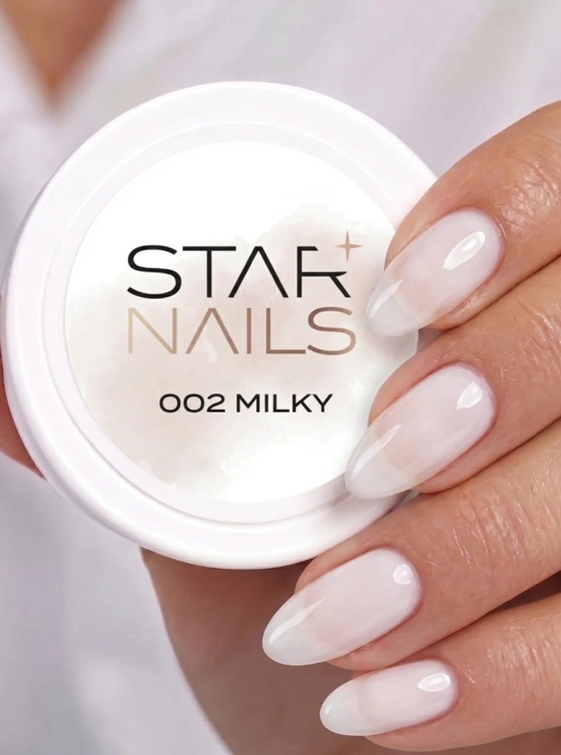 UV LED Builder Gel Thixotropy 002 Milky mléčně bílý stavební tixotropní gel