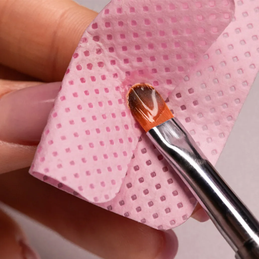 Lint Free Nail Pads STARNAILS – ružové netřepivé vankúšiky na nechty 200 ks