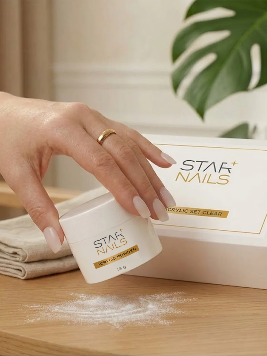 Sada STARNAILS Acrylic Set Clear pre modeláž čírym akrylom