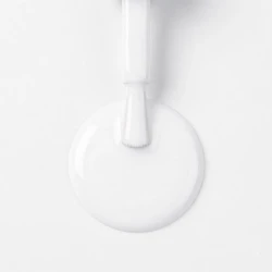 Bílý gel lak Chicago – štěteček a textura