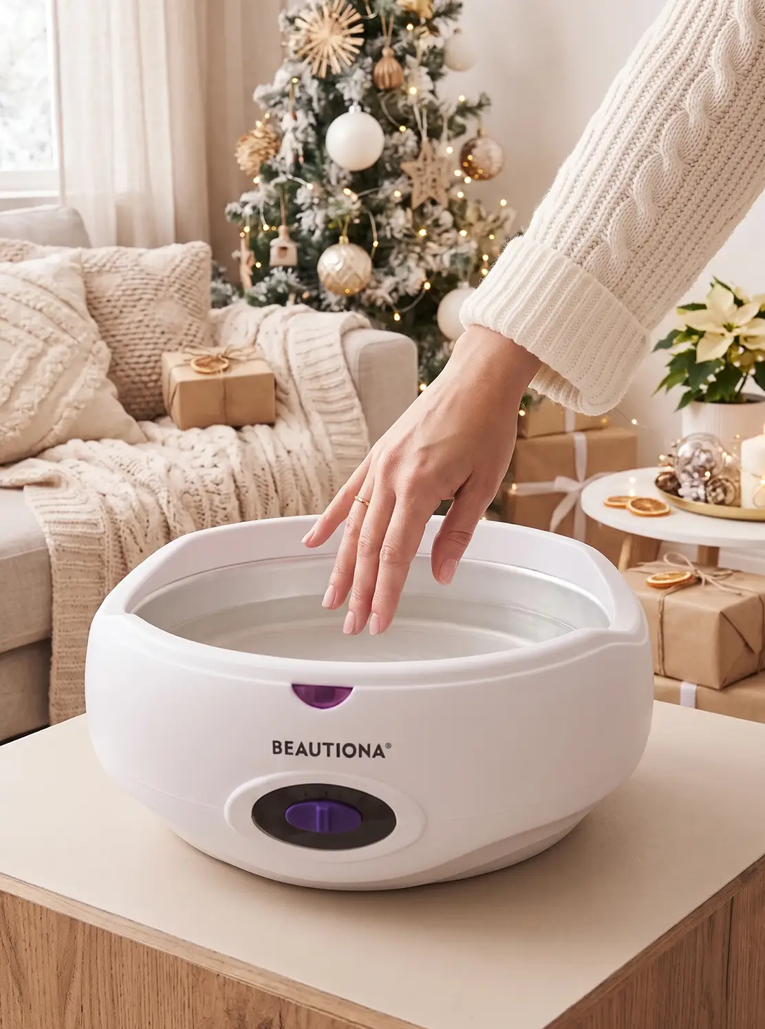 Bloom Spa with Aloe Vera – darčeková wellness sada s parafínovou vanou a kozmetickým voskom s vôňou aloe vera