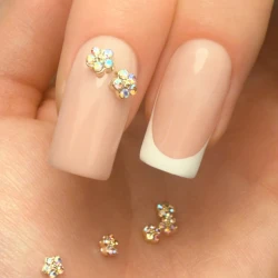 3D kovové metalické ozdoby Rainbow Petal