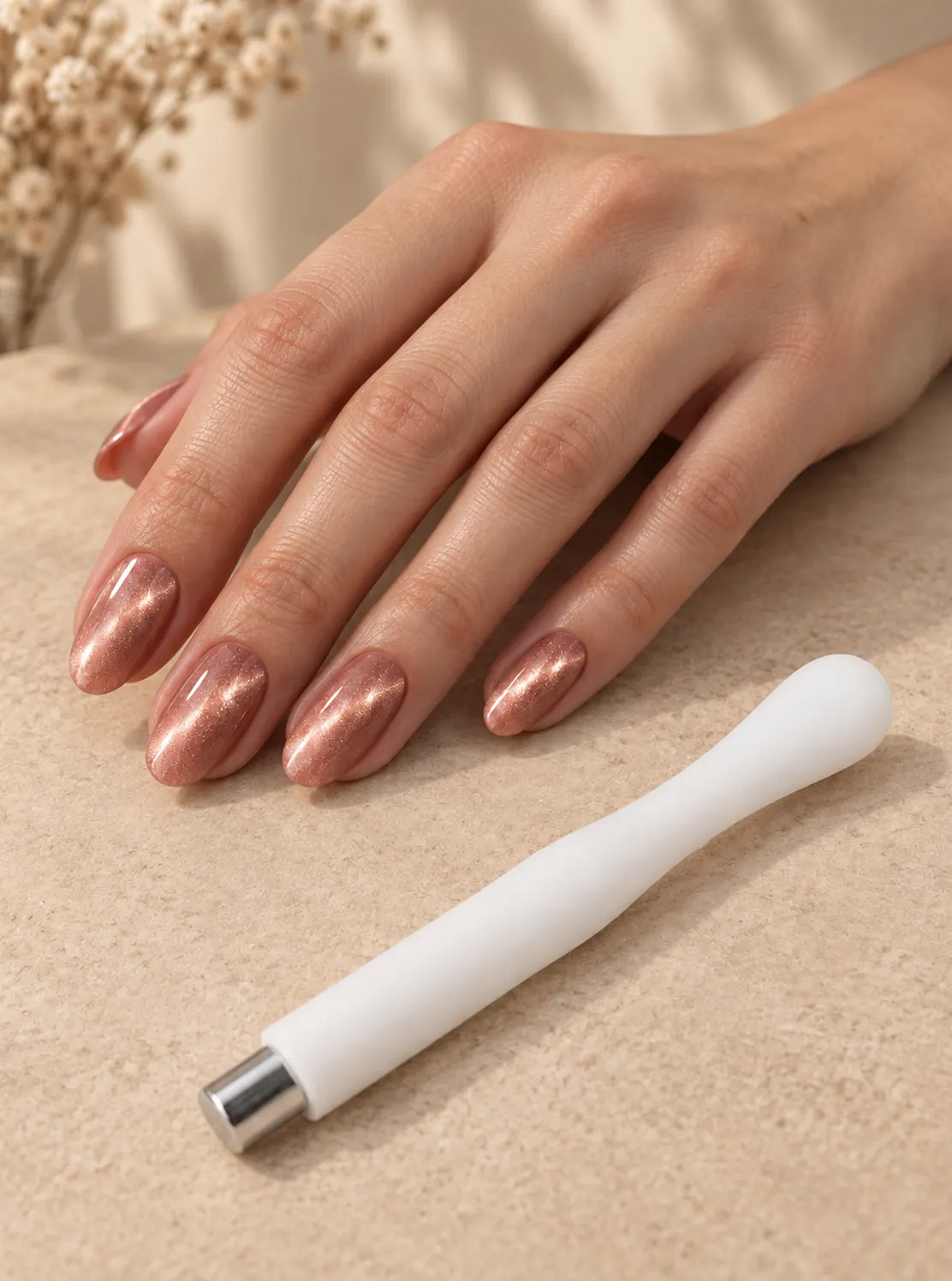 Bílý magnet White Pen pro vytváření Cat Eye efektů na nehtech