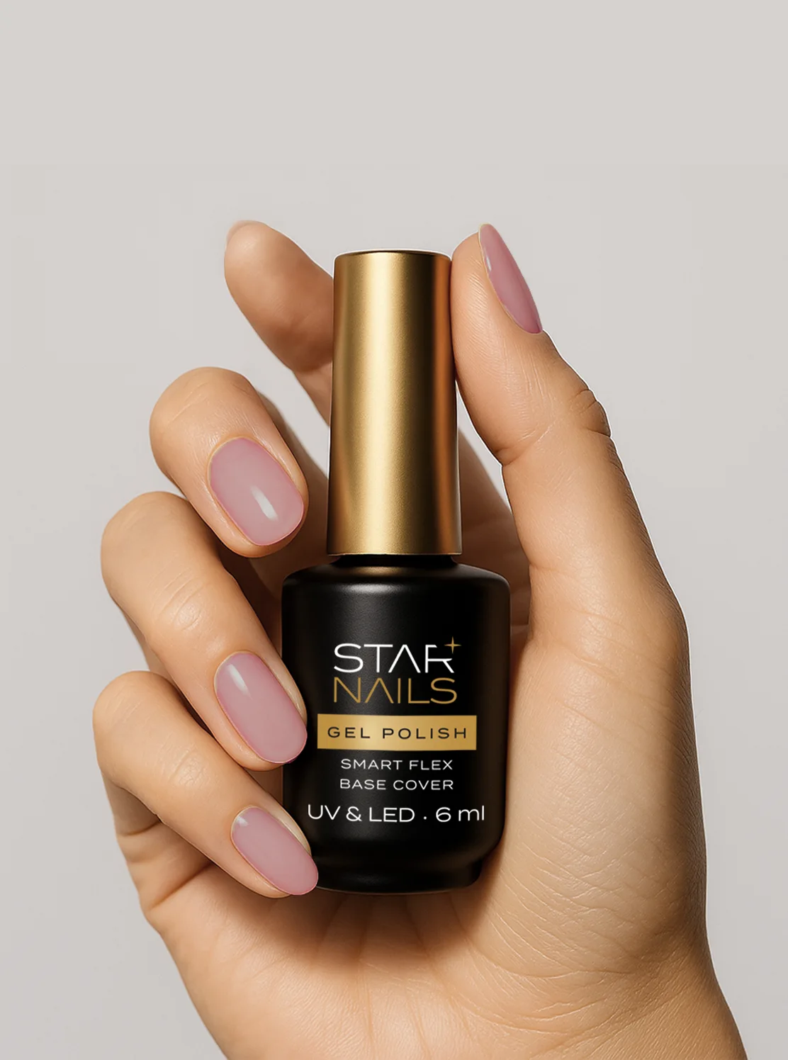 Staroružová nude kamuflážna báza Smart Flex Base Cover 004 Rose Mood na nechtoch